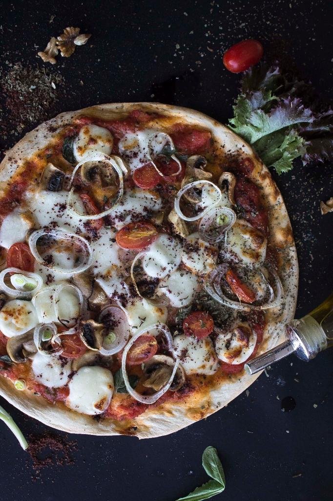 Styled food imagery.